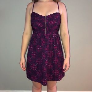 Purple patterned dress
